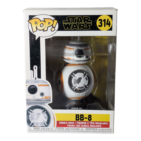 FUNKO POP - Star Wars - BB-8 - #314 - Bobble-Head - Brand New - Picture 1 of 8